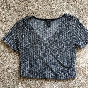 ❌SOLD❌ Grey crop top from Forever 21